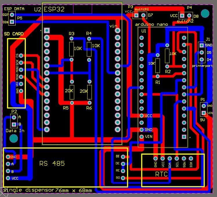 Multi Dispenser PCB Design PCB design